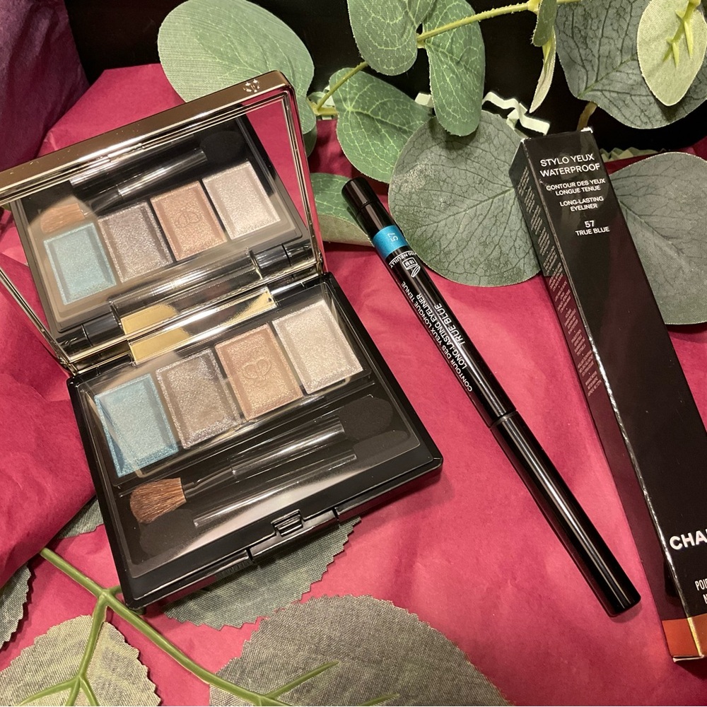 Cle de Peau eyeshadow and Chanel set